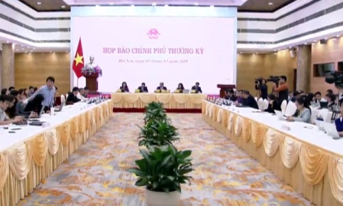 Họp báo Chính phủ thường kỳ tháng 11-2019